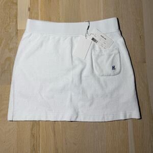 Helmet lang terry cloth skirt